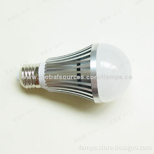 E27 7W LED bulb light with aluminum housing, have good heat dissipation